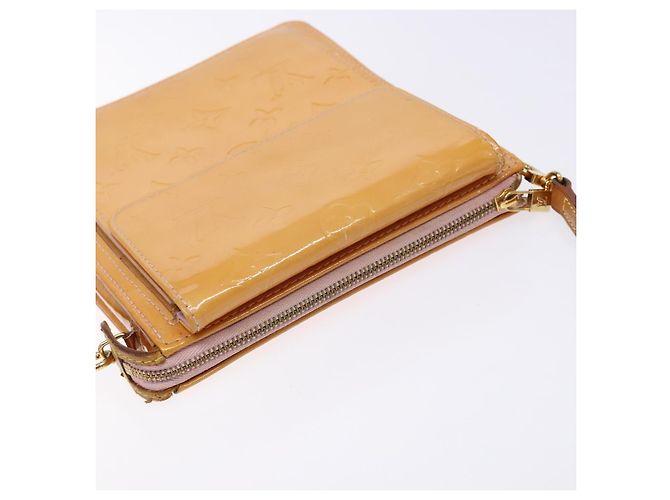 LOUIS VUITTON Vernis Motto Accessory Pouch Marshmallow Pink M91312 Auth BA5484 - view 6