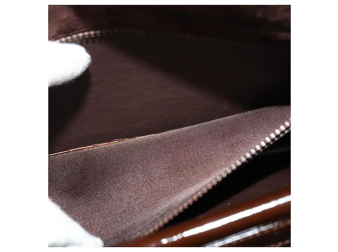BALLY Borsa a Spalla in Pelle Scamosciata Marrone Scuro Oro Auth BA5436 D'oro - vista 21
