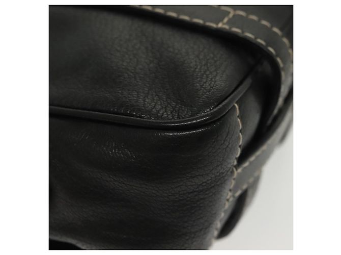 BALLY Schultertasche aus Leder Schwarz Silber Auth BA5493 - Ansicht 12