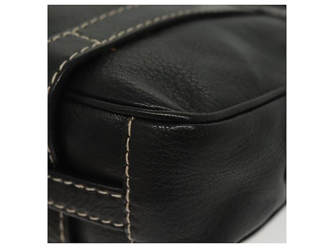 BALLY Schultertasche aus Leder Schwarz Silber Auth BA5493 - Ansicht 13