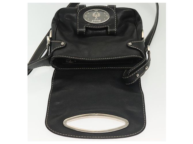 BALLY Schultertasche aus Leder Schwarz Silber Auth BA5493 - Ansicht 15