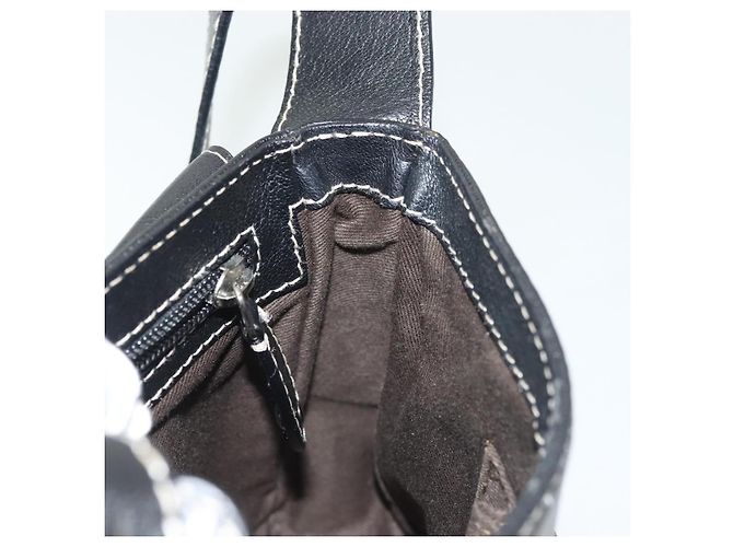BALLY Schultertasche aus Leder Schwarz Silber Auth BA5493 - Ansicht 18
