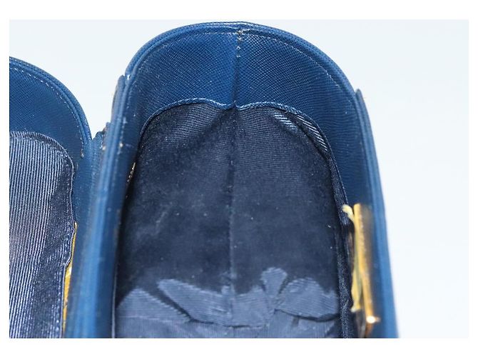 Valentino Borsa a mano in pelle blu navy e oro Auth BA5531 D'oro - vista 20