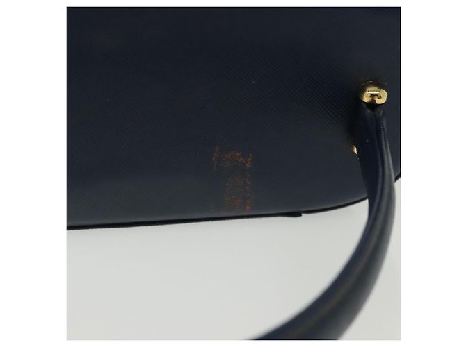 Valentino Borsa a mano in pelle blu navy e oro Auth BA5531 D'oro - vista 7