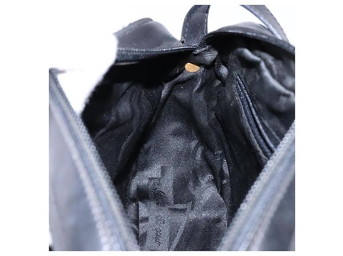 Borsa a Spalla Vala in Pelle Nera e Oro Auth BA5416 di Salvatore Ferragamo Nero D'oro - vista 19