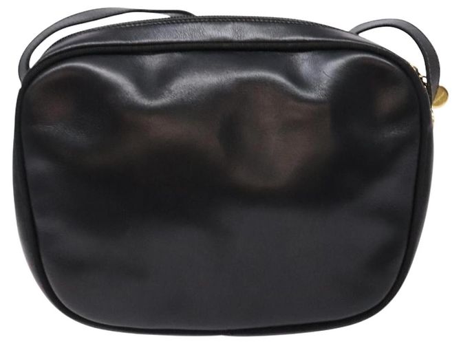 Borsa a Spalla Vala in Pelle Nera e Oro Auth BA5416 di Salvatore Ferragamo Nero D'oro - vista 3