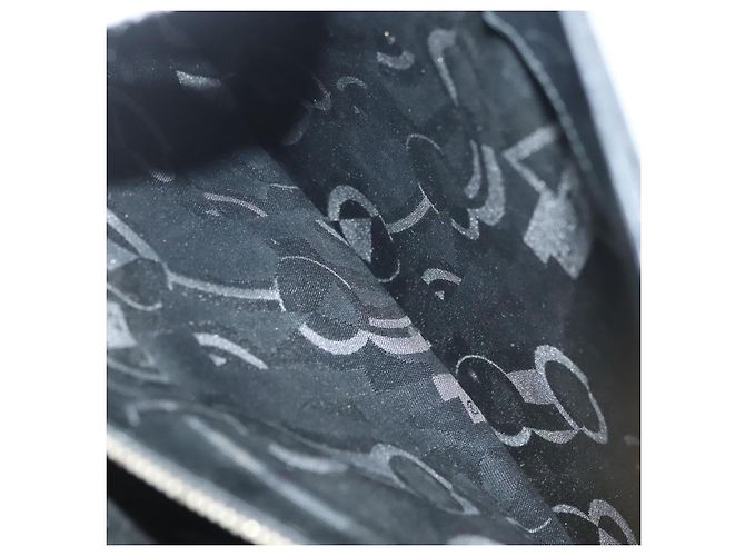 Sac à bandoulière Gancini en cuir noir et or Auth 137871 de Salvatore Ferragamo Doré - vue 20