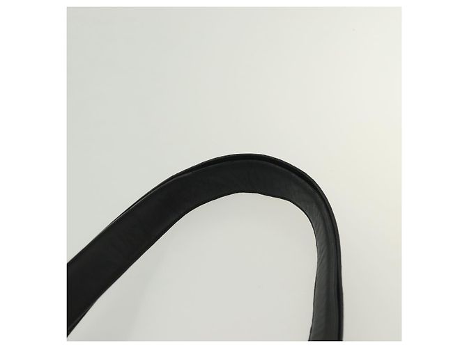 Sac à bandoulière Gancini en cuir noir et or Auth 137871 de Salvatore Ferragamo Doré - vue 8