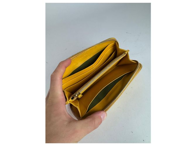 Vintage Miu Miu Leather Wallet Yellow - view 3