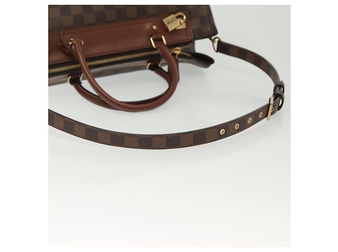LOUIS VUITTON Borsa a Mano Damier Ebene Greenwich 2way N41337 LV Auth BA5559 - vista 10