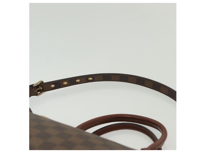 LOUIS VUITTON Borsa a Mano Damier Ebene Greenwich 2way N41337 LV Auth BA5559 - vista 11