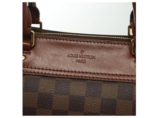 LOUIS VUITTON Borsa a Mano Damier Ebene Greenwich 2way N41337 LV Auth BA5559 - vista 18