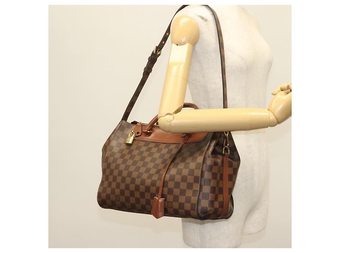 LOUIS VUITTON Borsa a Mano Damier Ebene Greenwich 2way N41337 LV Auth BA5559 - vista 30