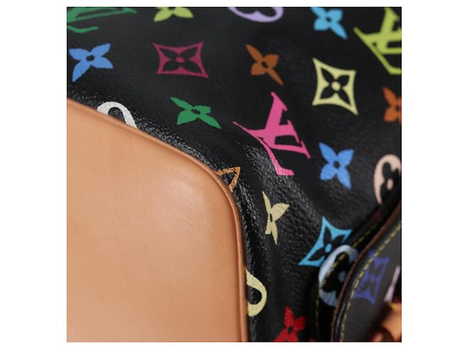 Noe LOUIS VUITTON Monogramm Multicolor Petit Noé Tasche Schwarz M42230 Auth 135262V - Ansicht 15