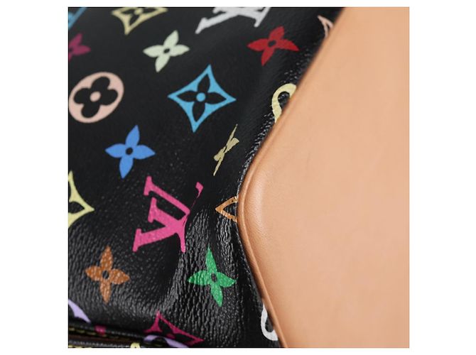 Noe LOUIS VUITTON Monogramm Multicolor Petit Noé Tasche Schwarz M42230 Auth 135262V - Ansicht 16