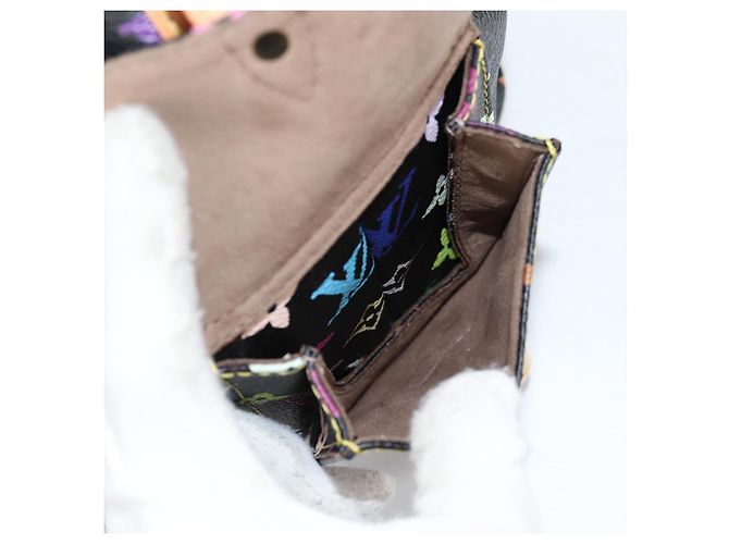 Noe LOUIS VUITTON Monogramm Multicolor Petit Noé Tasche Schwarz M42230 Auth 135262V - Ansicht 19