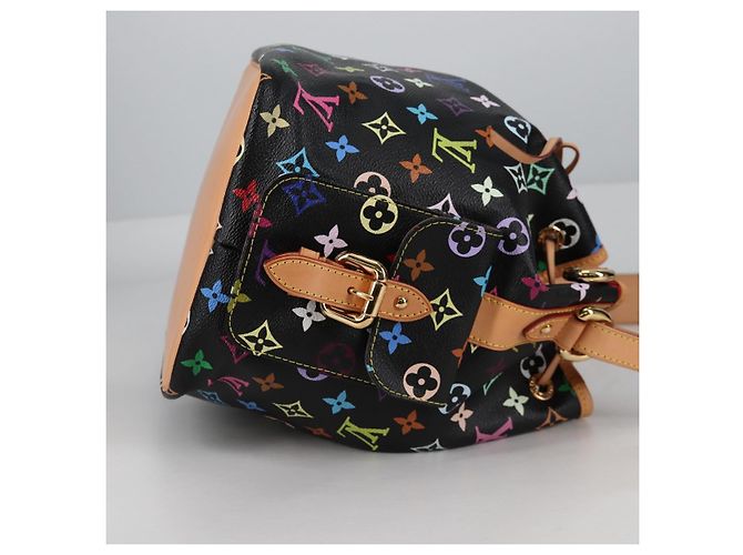 Noe LOUIS VUITTON Monogramm Multicolor Petit Noé Tasche Schwarz M42230 Auth 135262V - Ansicht 4