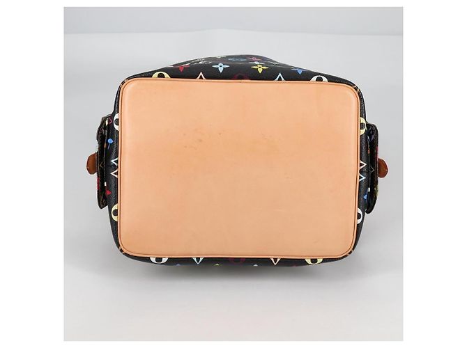 Noe LOUIS VUITTON Monogramm Multicolor Petit Noé Tasche Schwarz M42230 Auth 135262V - Ansicht 5