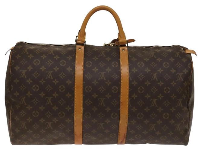 LOUIS VUITTON Borsa Boston Monogram Keepall 55 M41424 LV Auth 139020 Monogramma - vista 3