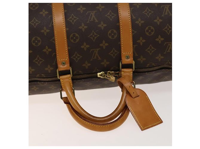 LOUIS VUITTON Borsa Boston Monogram Keepall 55 M41424 LV Auth 139020 Monogramma - vista 7