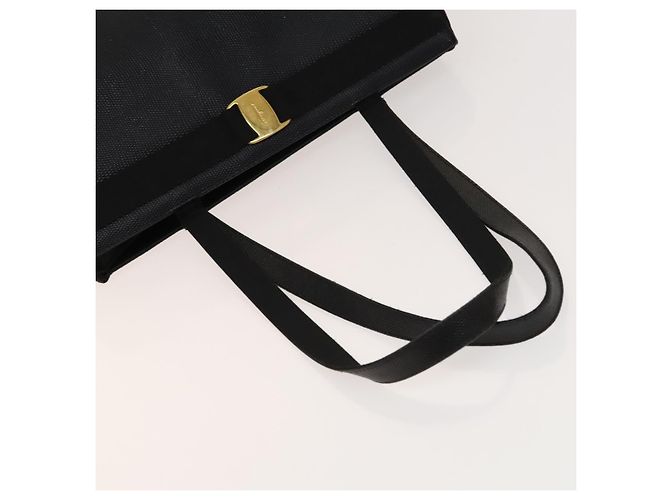 Borsa Tote in Pelle Salvatore Ferragamo 2Set Nera Auth gh736 Nero - vista 5