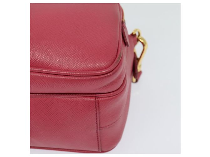 Saffiano Borsa a Spalla PRADA in Pelle Safiano Rosa Oro BT1010 Auth 137816 D'oro - vista 11