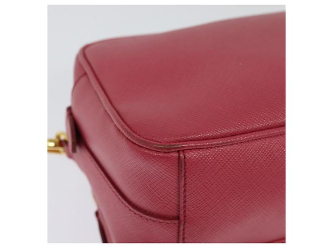 Saffiano Borsa a Spalla PRADA in Pelle Safiano Rosa Oro BT1010 Auth 137816 D'oro - vista 12