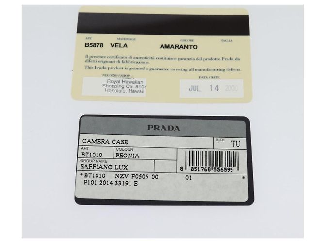 Saffiano Borsa a Spalla PRADA in Pelle Safiano Rosa Oro BT1010 Auth 137816 D'oro - vista 22