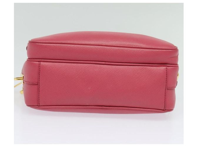 Saffiano Borsa a Spalla PRADA in Pelle Safiano Rosa Oro BT1010 Auth 137816 D'oro - vista 9