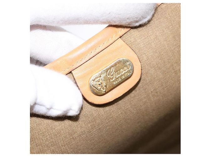 Borsa Sherry Line in PVC Beige Micro GG Supreme Web di GUCCI 002 904 0131 Auth ki5940 - vista 15