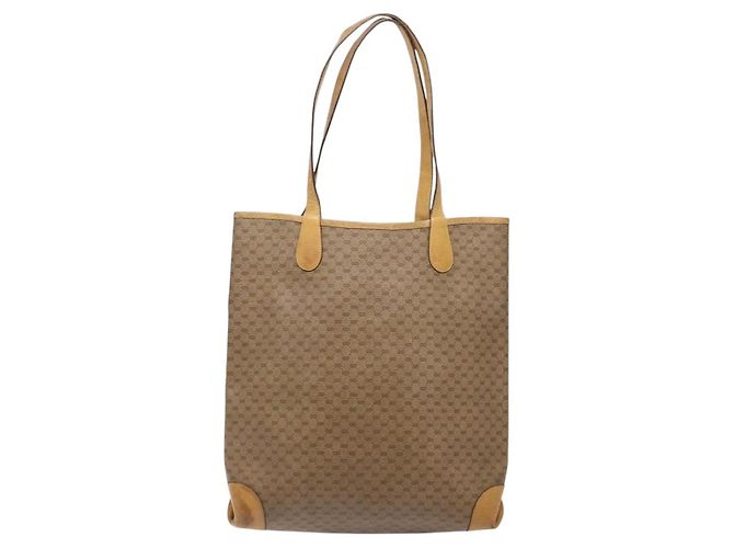 Borsa Sherry Line in PVC Beige Micro GG Supreme Web di GUCCI 002 904 0131 Auth ki5940 - vista 3