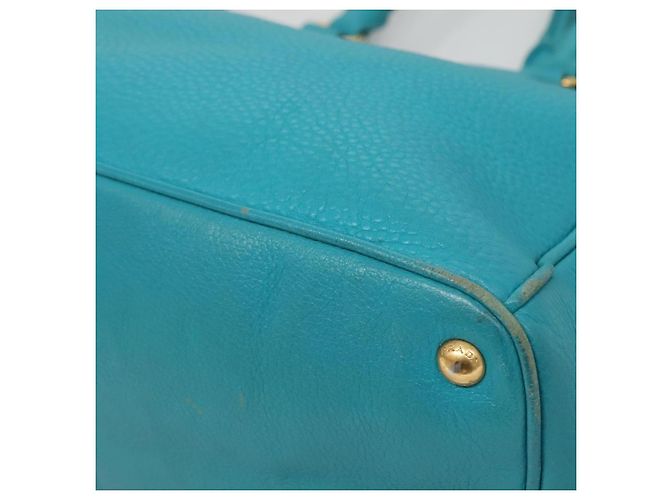 PRADA Borsa a Mano in Pelle 2 in 1 Verde Oro Auth 139193 D'oro - vista 12
