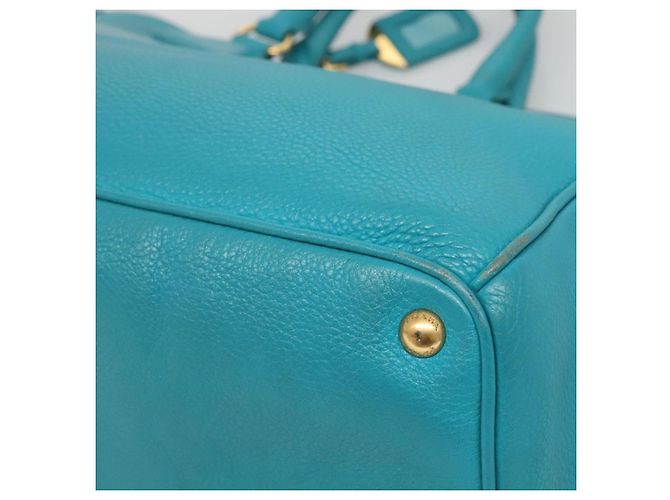 PRADA Borsa a Mano in Pelle 2 in 1 Verde Oro Auth 139193 D'oro - vista 14