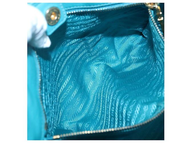 PRADA Borsa a Mano in Pelle 2 in 1 Verde Oro Auth 139193 D'oro - vista 23