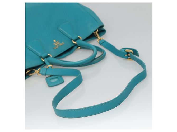 PRADA Borsa a Mano in Pelle 2 in 1 Verde Oro Auth 139193 D'oro - vista 9