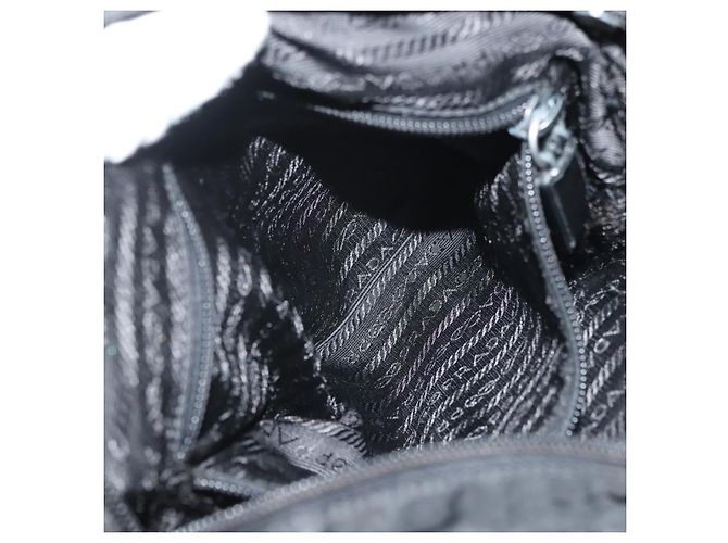 Borsa a Spalla PRADA in Nylon Nero Argento Autentica ki5954 - vista 23