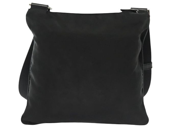 Borsa a Spalla PRADA in Nylon Nero Argento Autentica ki5954 - vista 3
