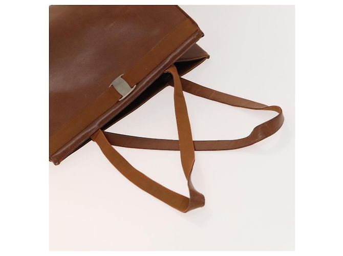 Borsa a Spalla Salvatore Ferragamo Vala in Pelle 2Set Marrone Auth am8995 - vista 5