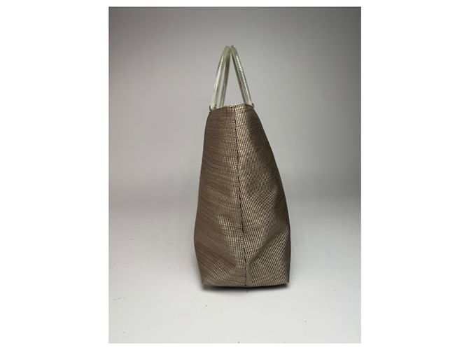 Vintage Givenchy Canvas-Handtasche Grau/Silber - Ansicht 2