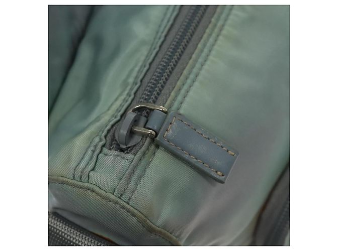PRADA Schultertasche aus Nylon Hellblau Silber Authentisch ki5926 - Ansicht 21