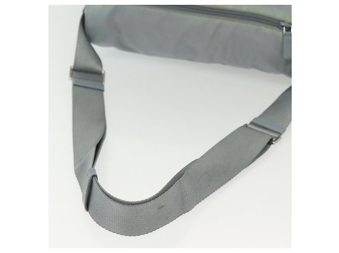 PRADA Schultertasche aus Nylon Hellblau Silber Authentisch ki5926 - Ansicht 8