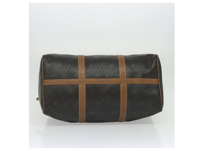 Borsa Boston in tela a nido d'ape PVC nera e oro Auth 135192 Christian Dior Nero D'oro - vista 9