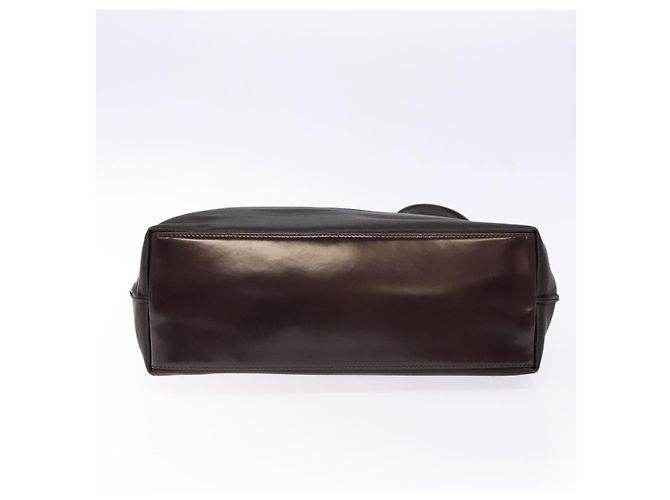 Borsa a Spalla GUCCI in Nylon Marrone Argento 001 3017 Auth 135184 - vista 10