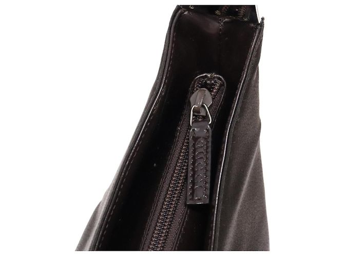 Borsa a Spalla GUCCI in Nylon Marrone Argento 001 3017 Auth 135184 - vista 16
