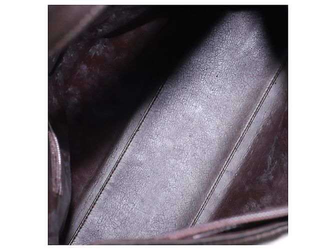 Borsa a Spalla GUCCI in Nylon Marrone Argento 001 3017 Auth 135184 - vista 18