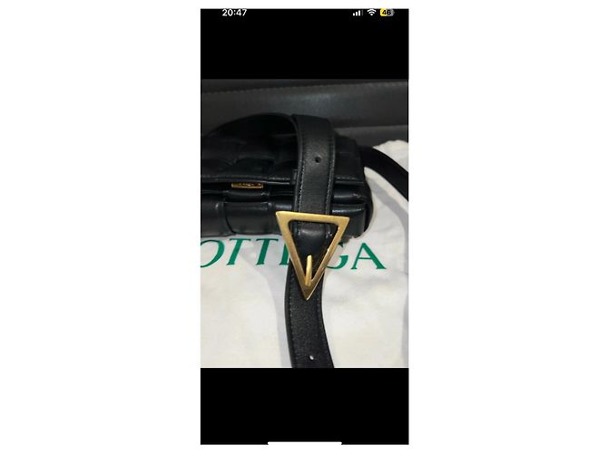Borsa Bottega Veneta Mini Cassette Imbottita in agnello nera Nero - vista 6