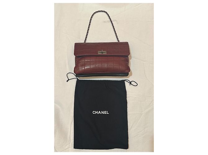 Chanel Doppelhandtasche Bicolor Leder mit Schulterkette Mehrfarben - Ansicht 15