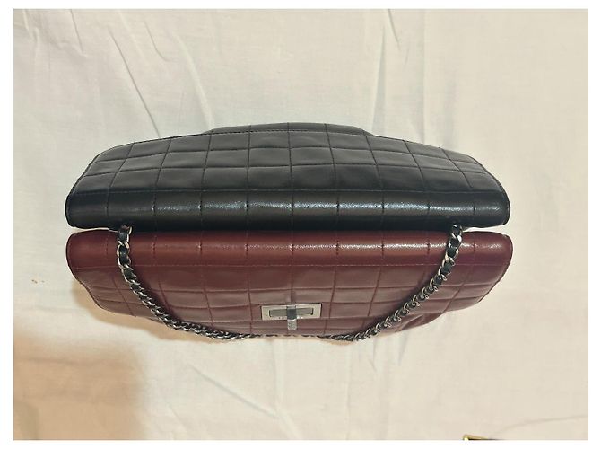 Chanel Doppelhandtasche Bicolor Leder mit Schulterkette Mehrfarben - Ansicht 4