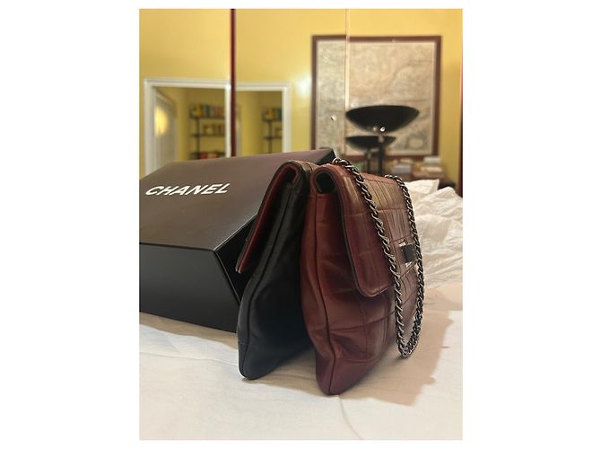 Chanel Doppelhandtasche Bicolor Leder mit Schulterkette Mehrfarben - Ansicht 5