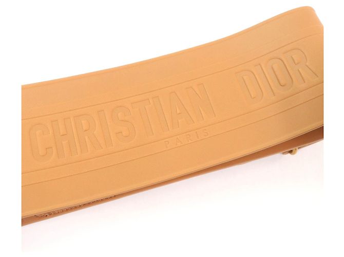 Christian Dior D-WAIST Maxi Doppel-Leder-Gürtel Braun - Ansicht 6